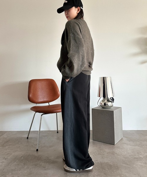 apres jour mignon(アプレジュールミニョン)の「【apresjour mignon SOIE】サイドスプレースウェットパンツ【ZOZOTOWN限定アイテム】(スウェットパンツ・レディース・ブラック/ブラウン系その他/杢グレー・X-LARGE/MEDIUM/SMALL)」の7枚目の写真