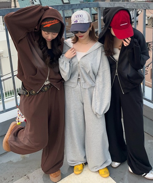 apres jour mignon(アプレジュールミニョン)の「【apresjour mignon SOIE】サイドスプレースウェットパンツ【ZOZOTOWN限定アイテム】(スウェットパンツ・レディース・ブラック/ブラウン系その他/杢グレー・X-LARGE/MEDIUM/SMALL)」の20枚目の写真