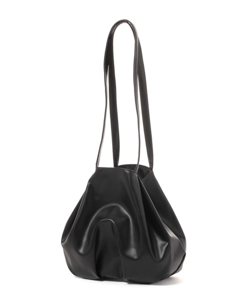 studio CLIP（スタディオクリップ）の「ギャザーロングハンドトート（トートバッグ・レディース・その他2/ブラック・FREE）」の2枚目の写真