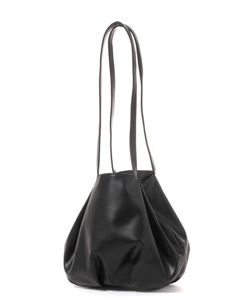 studio CLIP（スタディオクリップ）の「ギャザーロングハンドトート（トートバッグ・レディース・その他2/ブラック・FREE）」の4枚目の写真