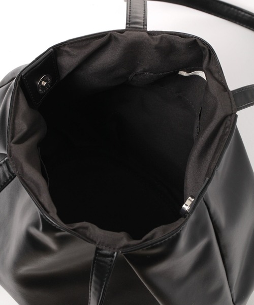 studio CLIP（スタディオクリップ）の「ギャザーロングハンドトート（トートバッグ・レディース・その他2/ブラック・FREE）」の9枚目の写真