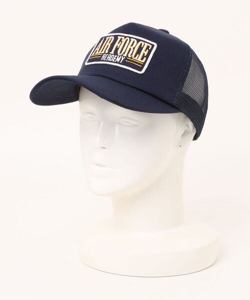 AVIREX(アヴィレックス)の「【AVIREX】EX AIRFORCE CANVAS MESHCAP/キャンバスメッシュキャップ(キャップ・メンズ・ワイン/ブラック/ネイビー/ホワイト・FREE)」の1枚目の写真
