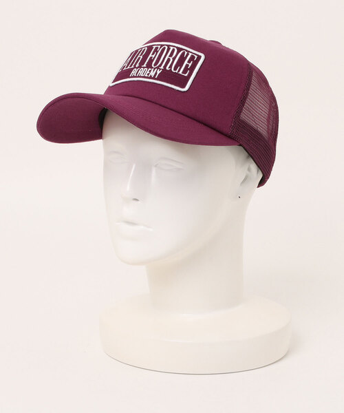 AVIREX(アヴィレックス)の「【AVIREX】EX AIRFORCE CANVAS MESHCAP/キャンバスメッシュキャップ(キャップ・メンズ・ワイン/ブラック/ネイビー/ホワイト・FREE)」の4枚目の写真