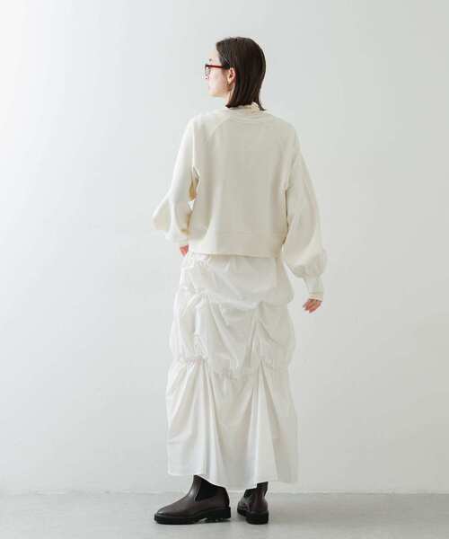 SENSE OF PLACE by URBAN RESEARCH（センスオブプレイスバイアーバンリサーチ）の「バルーンタックティアードスカート（スカート・レディース・カーキ/オフホワイト/ブラック・ONE）」の16枚目の写真