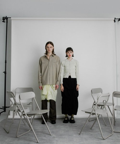 SENSE OF PLACE by URBAN RESEARCH（センスオブプレイスバイアーバンリサーチ）の「バルーンタックティアードスカート（スカート・レディース・カーキ/オフホワイト/ブラック・ONE）」の6枚目の写真