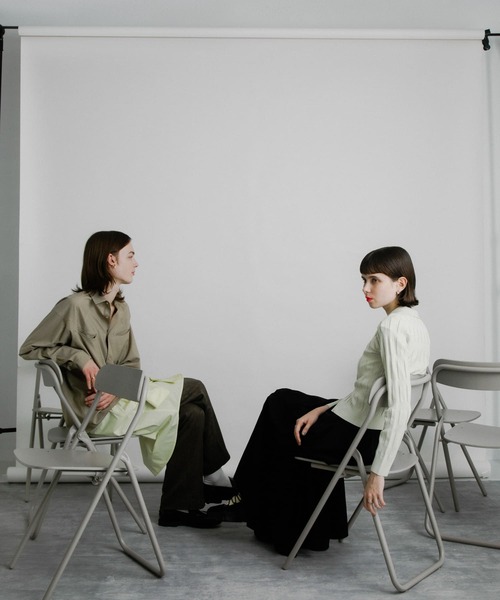 SENSE OF PLACE by URBAN RESEARCH（センスオブプレイスバイアーバンリサーチ）の「バルーンタックティアードスカート（スカート・レディース・カーキ/オフホワイト/ブラック・ONE）」の7枚目の写真