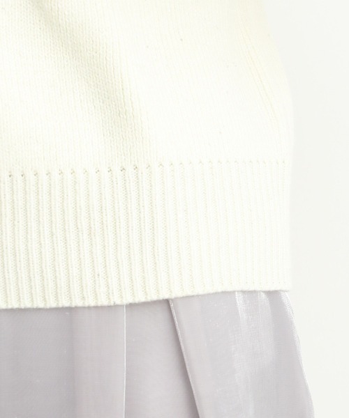 Andemiu(アンデミュウ)の「スパンコールVネックニット291338(ニット/セーター・レディース・ブラック/グレー/オフホワイト・FREE)」の22枚目の写真