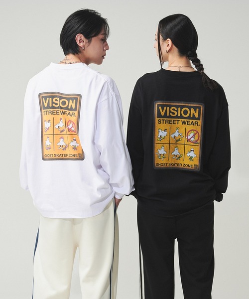 セール】【VISION STREET WEAR】別注 ゴーストプリントロンT（T