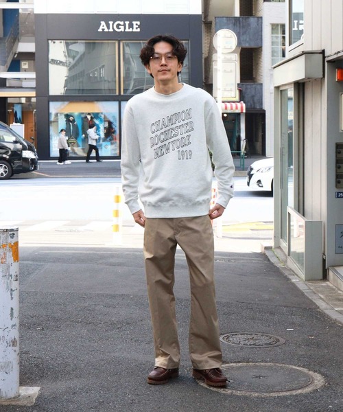 Champion(チャンピオン)の「【Champion】ロゴプリントクルー(スウェット・メンズ・ブラック/グレー/キナリ・M/L/XL)」の7枚目の写真