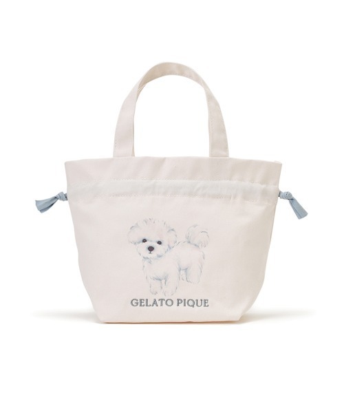 gelato pique(ジェラートピケ)の「3柄ランチトート(トートバッグ・レディース・ピンク/ブルー/ネイビー・FREE)」の2枚目の写真