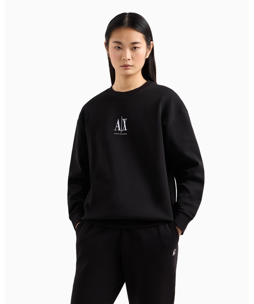 【美品】【激レア】EMPORIO ARMANI クルーネックトレーナー A|X アルマーニ エクスチェンジ】ICON クルーネックスウェット