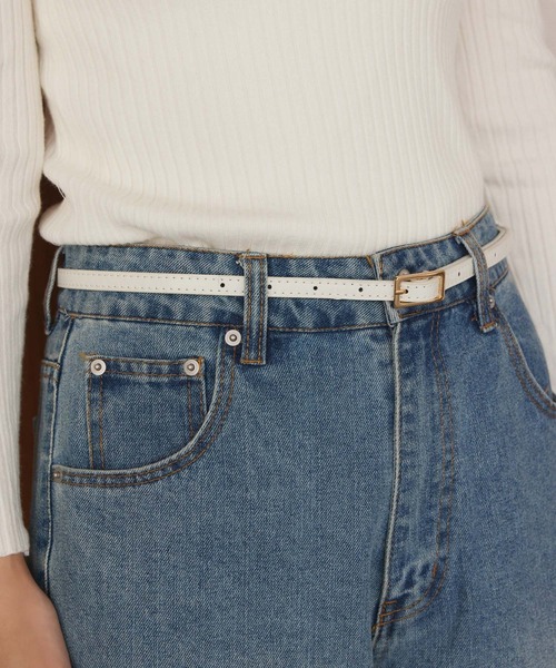 fifth（フィフス）の「ゴールドバックルベルト（ベルト・レディース・ブラウン/ホワイト/ダークブラウン/ブラック・FREE）」の5枚目の写真