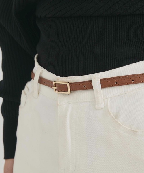 fifth（フィフス）の「ゴールドバックルベルト（ベルト・レディース・ブラウン/ホワイト/ダークブラウン/ブラック・FREE）」の15枚目の写真