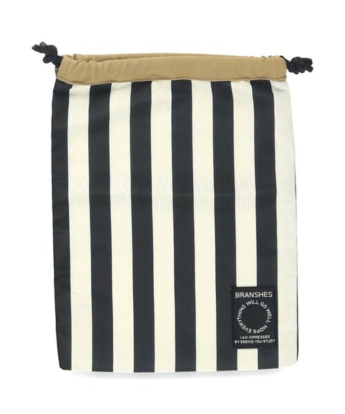 BRANSHES（ブランシェス）の「マルチ巾着（中）（バックパック/リュック・キッズ・ブラック/アイボリー/ブルーグレー/ラベンダー・FREE）」の7枚目の写真