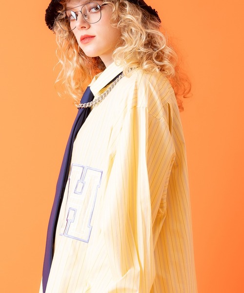 a.p.o.v. -ankoROCK's select- ロゴ刺繍ワッペンオーバーサイズマルチ