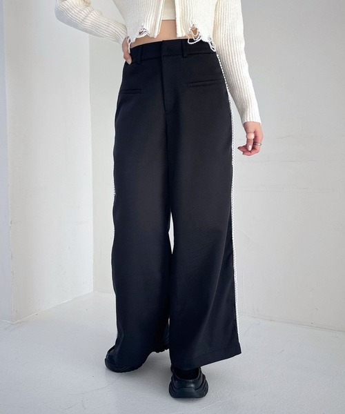 セール】パールスラックスパンツ 284587（スラックス）｜Heather