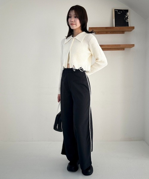 セール】パールスラックスパンツ 284587（スラックス）｜Heather