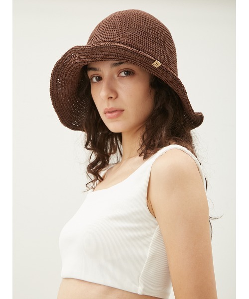 Mila Owen（ミラオーウェン）の「サーモハット（ハット・レディース・ブラウン/ブラック/アイボリー・FREE）」の3枚目の写真