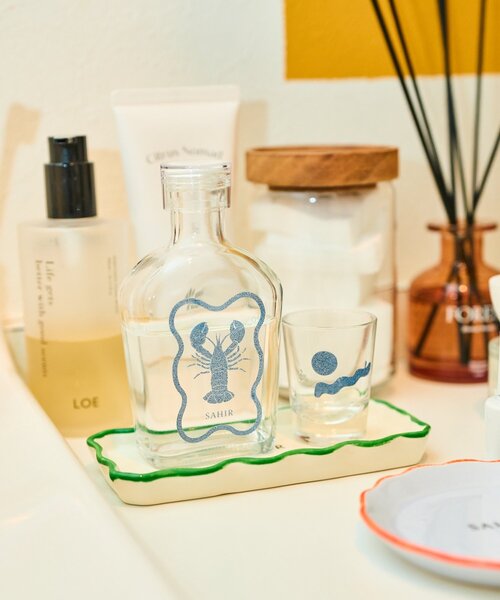 BIRTHDAY BAR（バースデイバー）の「【SAHIR サヒール】Mouthwash bottle＆ glass　マウスウォッシュ ボトル＆グラス（オーラルケア/歯磨きグッズ・レディース・ネイビー/ピンク・0）」の3枚目の写真