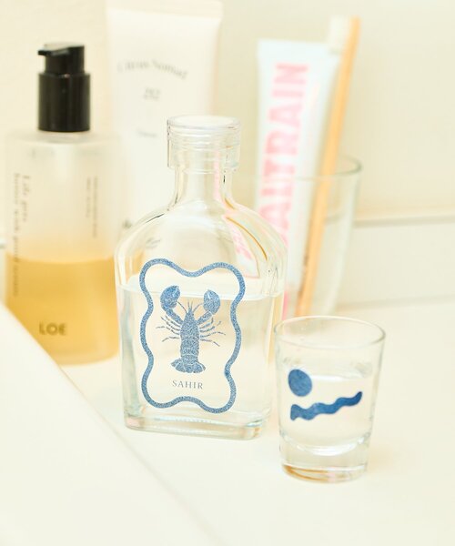 BIRTHDAY BAR（バースデイバー）の「【SAHIR サヒール】Mouthwash bottle＆ glass　マウスウォッシュ ボトル＆グラス（オーラルケア/歯磨きグッズ・レディース・ネイビー/ピンク・0）」の4枚目の写真