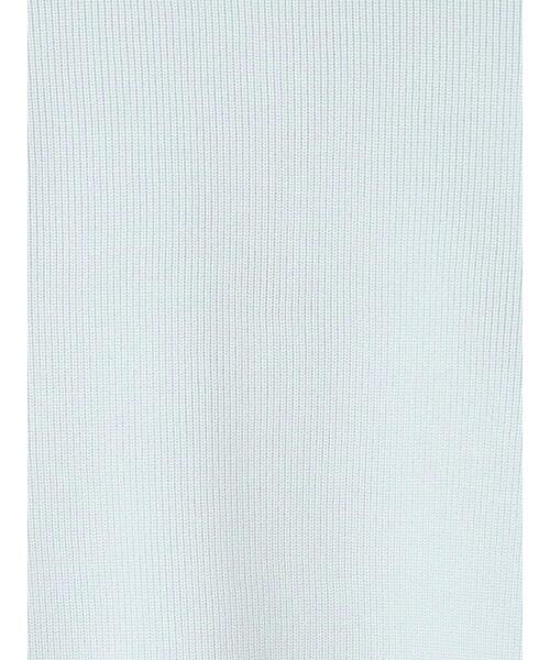 Te chichi TERRASSE(テチチテラス)の「無撚糸ハーフジップニット(ニット/セーター・レディース・サックスブルー/ブラック/オフホワイト・F)」の21枚目の写真