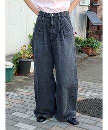 Ungrid | ウエストタックカーブデニム(デニムパンツ)