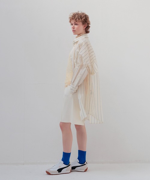 DRESSLAVE(ドレスレイブ)の「high gauge knit bonding short pants(ハイゲージニットボンディングショートパンツ)(その他パンツ・レディース・ブラック/ホワイト・38)」の11枚目の写真
