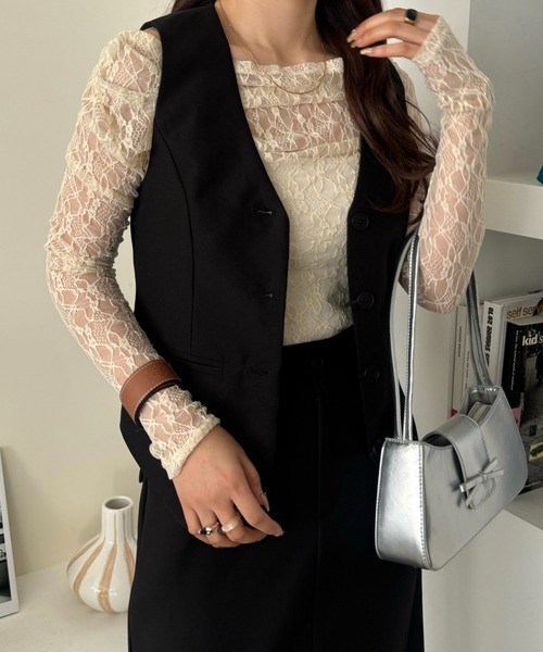 efill（エフィル）の「Vネック クール ベスト（ベスト・レディース・ブラック・FREE）」の7枚目の写真