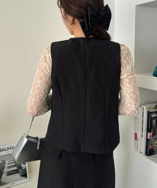 efill（エフィル）の「Vネック クール ベスト（ベスト・レディース・ブラック・FREE）」の8枚目の写真