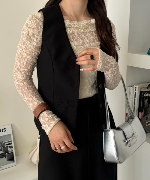 efill（エフィル）の「Vネック クール ベスト（ベスト・レディース・ブラック・FREE）」の10枚目の写真