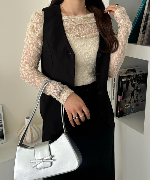 efill（エフィル）の「Vネック クール ベスト（ベスト・レディース・ブラック・FREE）」の16枚目の写真