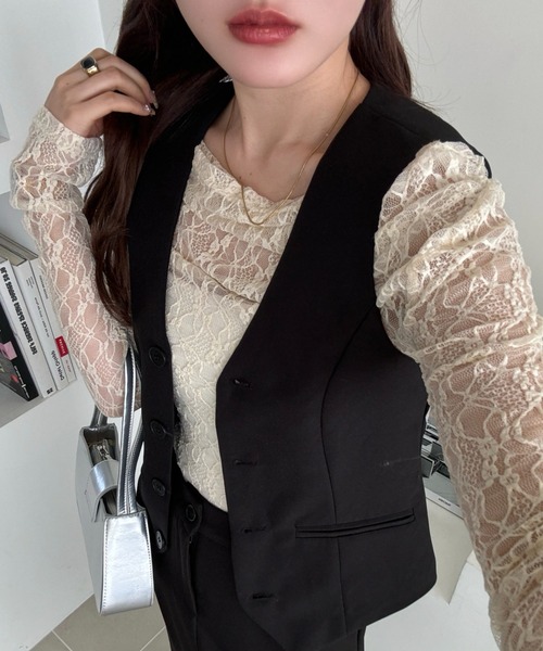 efill（エフィル）の「Vネック クール ベスト（ベスト・レディース・ブラック・FREE）」の17枚目の写真