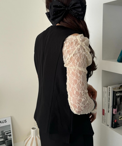 efill（エフィル）の「Vネック クール ベスト（ベスト・レディース・ブラック・FREE）」の9枚目の写真