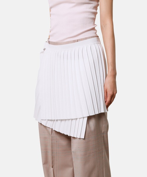 iRENE(アイレネ)の「ニットプリーツスカート / Knit Pleats Skirt(スカート・レディース・オフホワイト/グレー/ブラウン・36)」の12枚目の写真