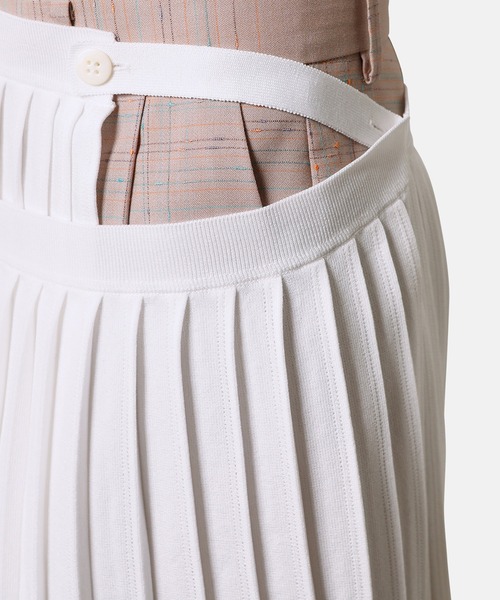 iRENE(アイレネ)の「ニットプリーツスカート / Knit Pleats Skirt(スカート・レディース・オフホワイト/グレー/ブラウン・36)」の17枚目の写真