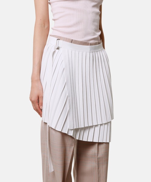 iRENE(アイレネ)の「ニットプリーツスカート / Knit Pleats Skirt(スカート・レディース・オフホワイト/グレー/ブラウン・36)」の13枚目の写真