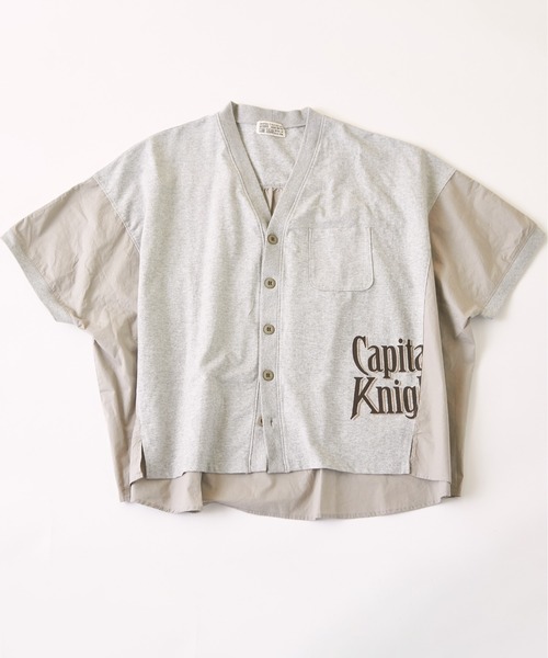 CUBE SUGAR（キューブシュガー）の「異素材切替ドルマンスリーブカーディガン（カーディガン/ボレロ・レディース・ホワイト/マルチ/トップグレー/オレンジ/スミクロ・M）」の14枚目の写真