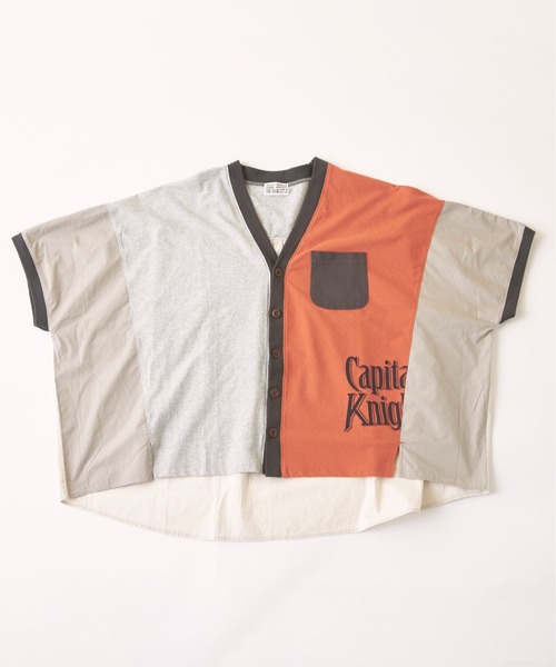 CUBE SUGAR（キューブシュガー）の「異素材切替ドルマンスリーブカーディガン（カーディガン/ボレロ・レディース・ホワイト/マルチ/トップグレー/オレンジ/スミクロ・M）」の21枚目の写真