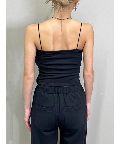 EGOIST（エゴイスト）の「ロゴ刺繍スウェットキャミトップ（キャミソール・レディース・ライトブラウン/ブラック/ライトグレー・FREE）」の12枚目の写真