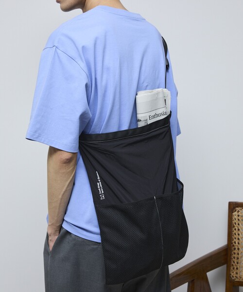 Firsthand（ファーストハンド）の「MA Firsthand/マ ファーストハンド BASIC LOGO刺繍ナイロン2WAY BAG（ショルダーバッグ・メンズ・オフホワイト/ブルー/ブラック・ﾌﾘ-）」の10枚目の写真