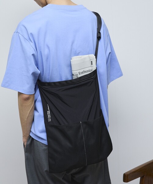 Firsthand（ファーストハンド）の「MA Firsthand/マ ファーストハンド BASIC LOGO刺繍ナイロン2WAY BAG（ショルダーバッグ・メンズ・オフホワイト/ブルー/ブラック・ﾌﾘ-）」の11枚目の写真