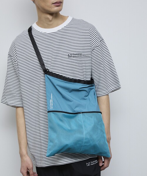 Firsthand（ファーストハンド）の「MA Firsthand/マ ファーストハンド BASIC LOGO刺繍ナイロン2WAY BAG（ショルダーバッグ・メンズ・オフホワイト/ブルー/ブラック・ﾌﾘ-）」の12枚目の写真