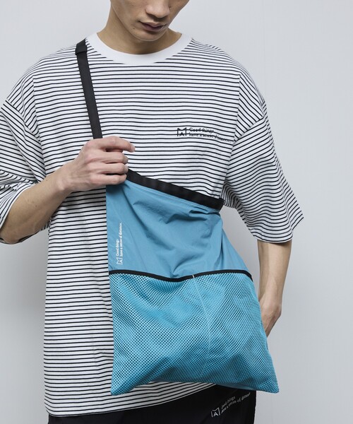 Firsthand（ファーストハンド）の「MA Firsthand/マ ファーストハンド BASIC LOGO刺繍ナイロン2WAY BAG（ショルダーバッグ・メンズ・オフホワイト/ブルー/ブラック・ﾌﾘ-）」の13枚目の写真