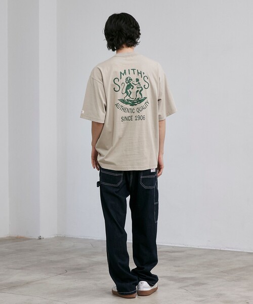 SMITH'S（スミス）の「SMITH’S（スミス）別注エンブレムプリントTシャツ（Tシャツ/カットソー・メンズ・ライトグレー/ブラック・S/XL/L/M）」の12枚目の写真