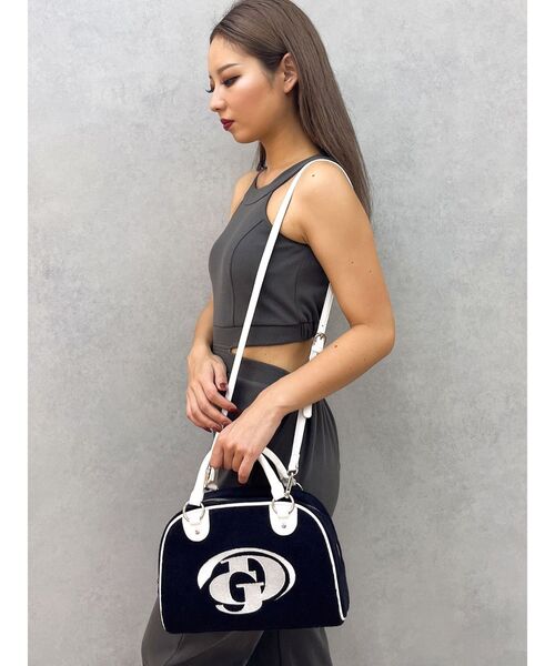 GYDA☆新品未使用 ミュール2点セット最終値下げ セール】GDシシュウバイカラーパイルBAG（ハンドバッグ）｜GYDA