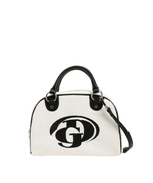 GYDA（ジェイダ）の「GDシシュウバイカラーパイルBAG（ハンドバッグ・レディース・オフホワイト/ブラック・FREE）」の7枚目の写真