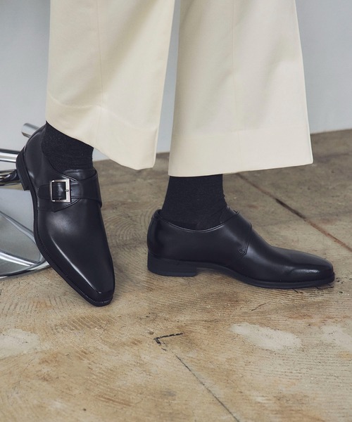 MODELLO(モデロ)の「【GORE-TEX】モデロ MODELLO ゴアテックス搭載 シングルモンクストラップ・ビジネスシューズ DM2803G(ドレスシューズ・メンズ・ブラック・24.5cm/25.5cm/26cm/26.5cm/27cm/25cm)」の1枚目の写真