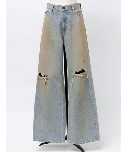 VEQUM（VEQUM）の「【VEQUM】KAI LOOSE JEANS（デニムパンツ・レディース・ブラック/ライトブルー・26/25/24）」の12枚目の写真