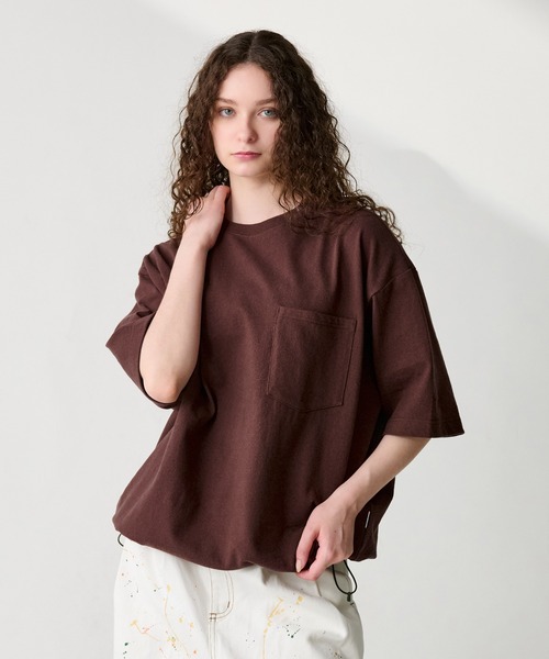 セール】BICOLOR DRAW CORD TEE / バイカラードローコードT（Tシャツ