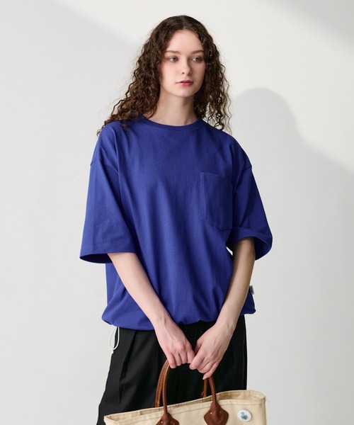 セール】BICOLOR DRAW CORD TEE / バイカラードローコードT（Tシャツ